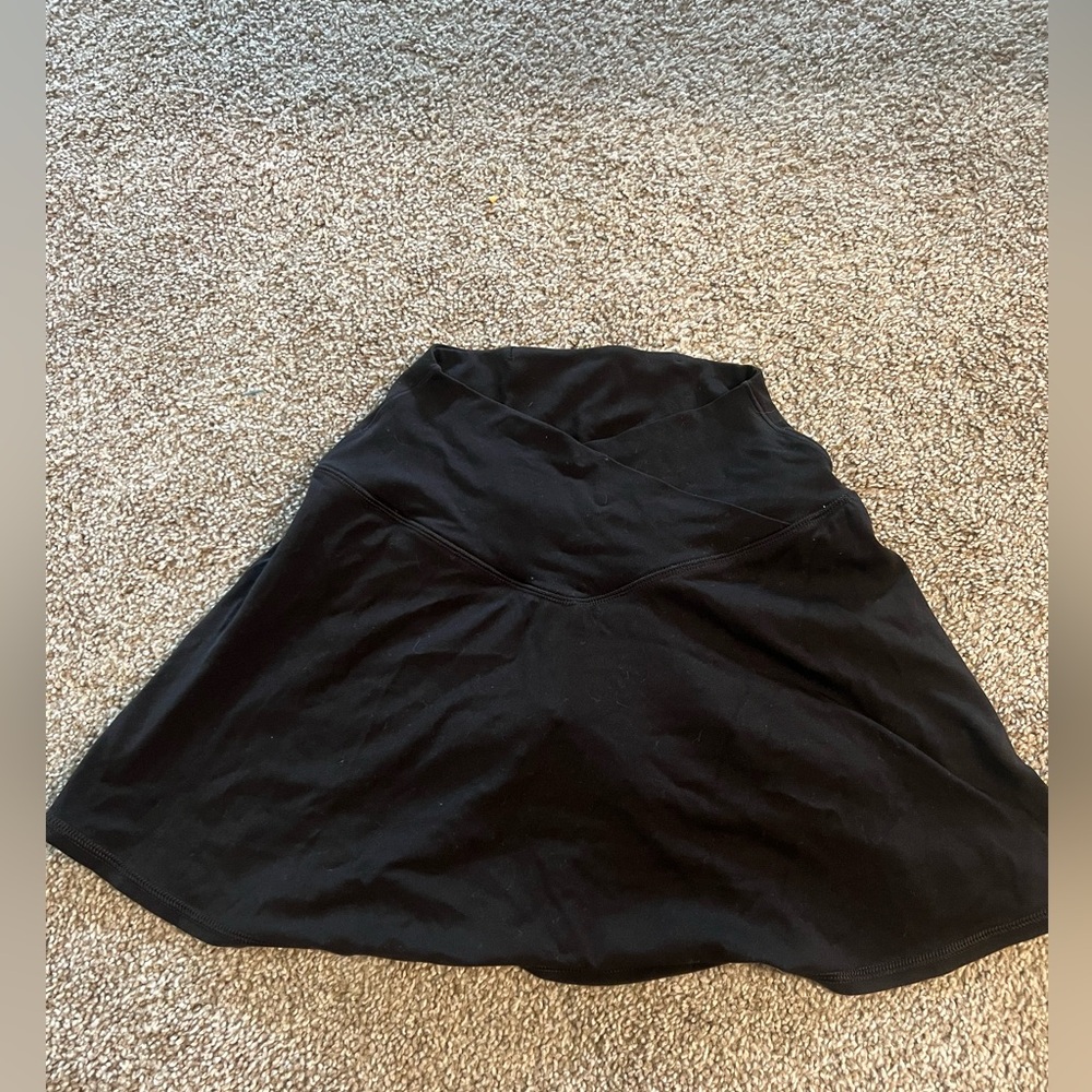 Black crossover skort